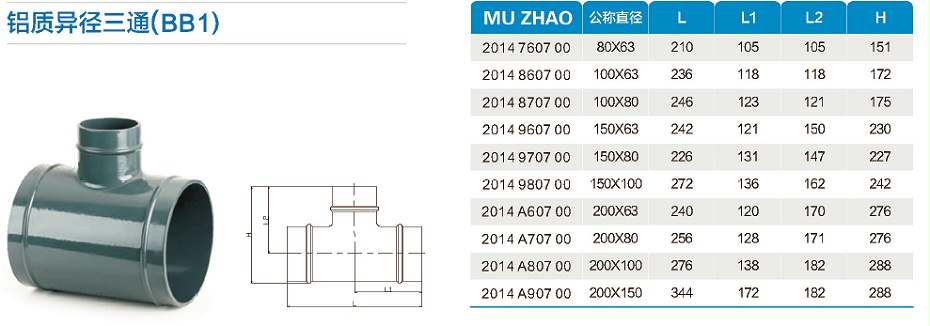 鋁質(zhì)異徑三通 鋁質(zhì)異徑三通