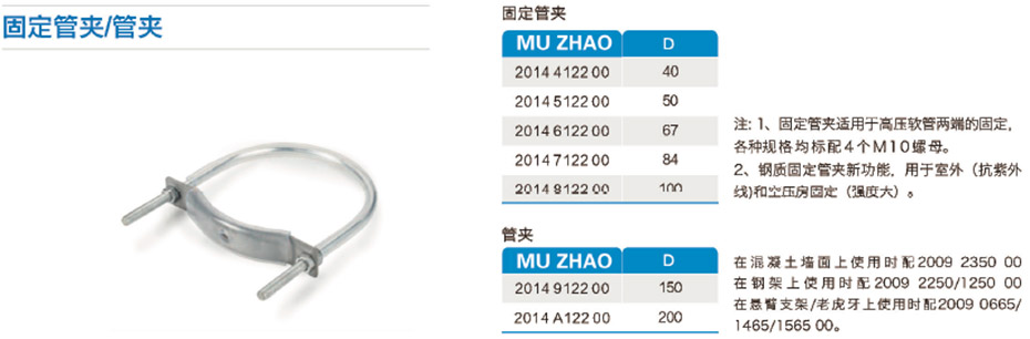 固定管夾 固定管夾