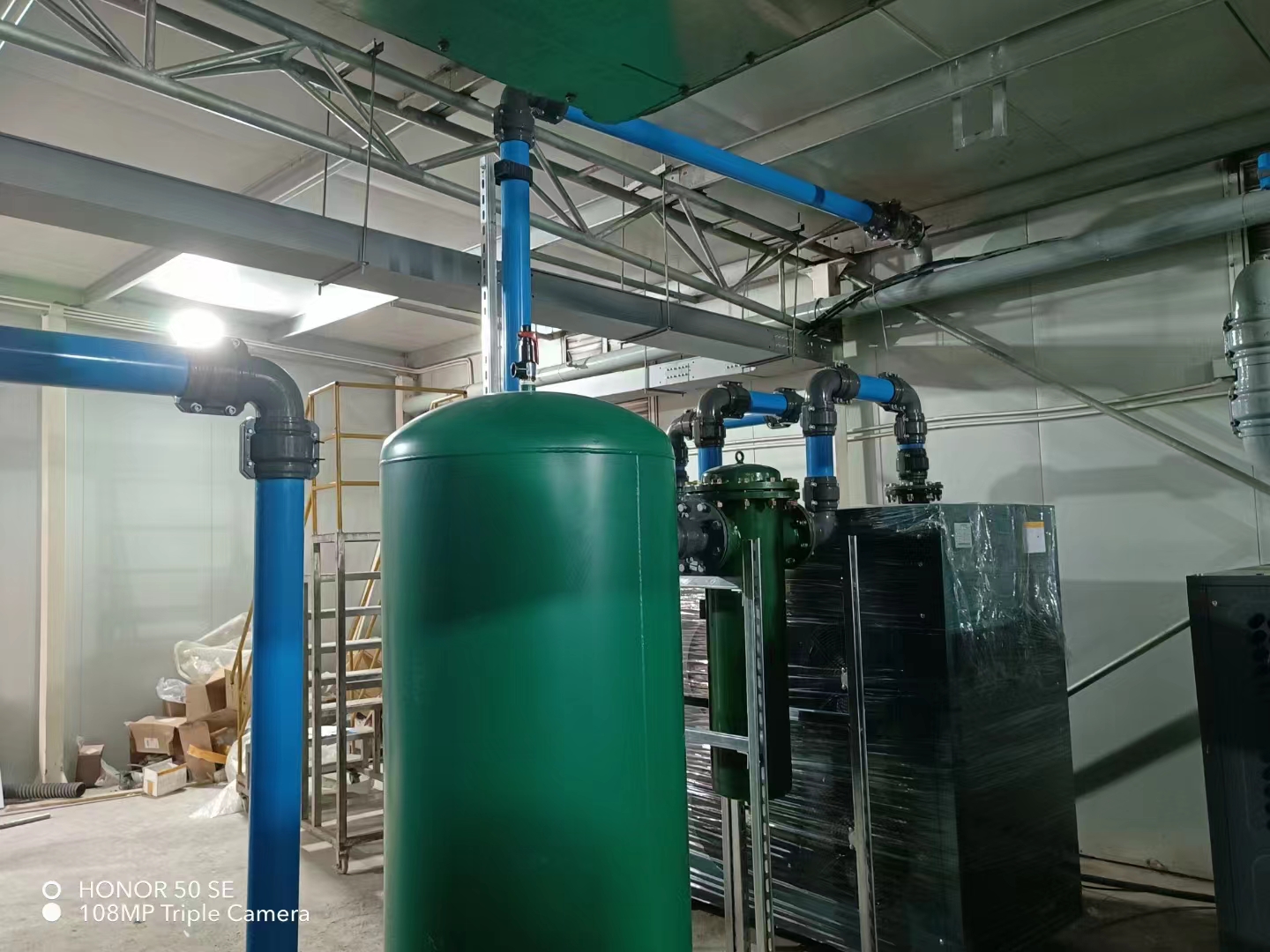 工廠車間空壓機(jī)氣管管道安裝